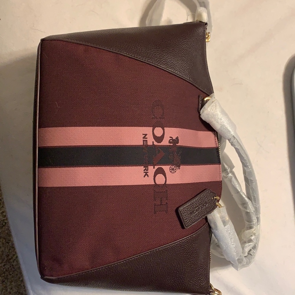Coach oxblood satchel small bag
